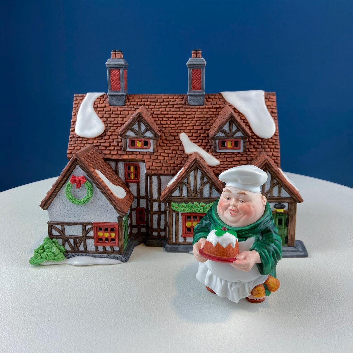 Illuminated Ashbury Inn By Dept. 56. Vintage Christmas Village Porcelain House. Dickens' Village Series. Home or Retail Decor. Kids Room.