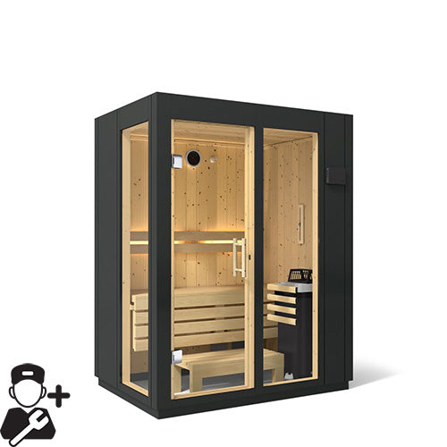 Kohler C1 Indoor Sauna Kit – Graphite Grey